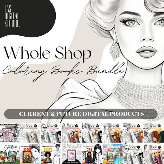 Whole Coloring Books Bundle