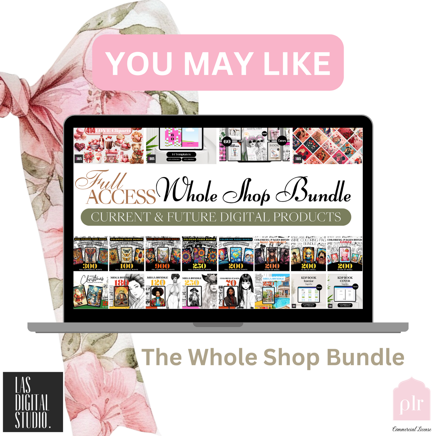 139 Bow and Ribbon watercolor Cliparts To use or Resell, pdf and png and svg Files, PLR Resell rights, Editable in Canva
