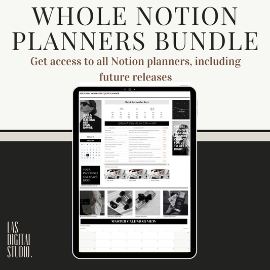 Whole Notion Planners Bundle